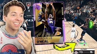 GALAXY OPAL SHAQ HITTING 3 POINTERS BEST CARD IN THE GAME NBA 2K19 [upl. by Dorreg]