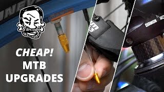 10 Ridiculously Cheap Mountain Bike Upgrades [upl. by Basir564]