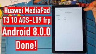 huawei media pad t3 10  agsl09 frp bypass  huawei tab frp bypass  android frp remove easy method [upl. by Aek]