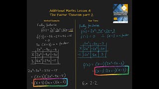 4 Factor Theorem Additional Maths OCR FSMQ [upl. by Sophronia]