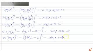 log2x4log12 x54220 log2 x  148 lt 0 [upl. by Chauncey]