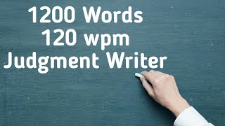 3  1200 words  120 wpm  Judgement Writer legaldictation120wpm Punjab amp Haryana High Court [upl. by Aihcsrop]