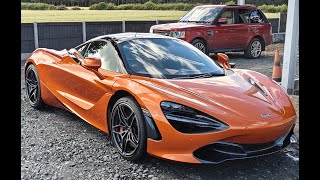 Supercar Visit to Clarksons Farm McLaren 720S at Diddly Squat [upl. by Imhskal281]