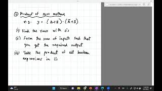 Mechatronics Lec16b Logic Gates Boolean expression from truth table Spring 2023 [upl. by Nimsaj]