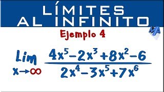 Límites al infinito  Ejemplo 4 [upl. by Eecyac]