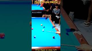 Billiards Final Battle of Efren Reyes vs Jonas Taft Part 2 shorts billiards 9ball trickshots [upl. by Vowel889]