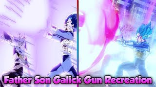 Father Son Galick Gun Trunks amp Vegeta vs Fused Zamasu Reenacting Epic Fights  Xenoverse 2 [upl. by Aneeroc]