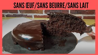 Gâteau au chocolat sans œuf sans beurre sans lait 189 [upl. by Cuthbert]