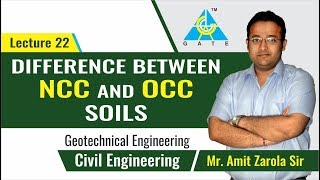 Difference Between NCC and OCC Soils  Lecture 22  Geotechnical Engineering [upl. by Annoyi]