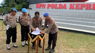 Serah Terima Casis Diktukba Polri Gel II TA 2024 Dari Biro SDM Polda Kepri Kepada SPN Polda Kepri [upl. by Jules]