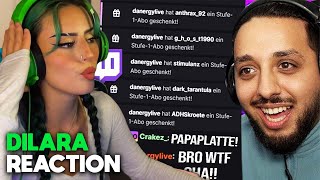 Dilara REAGIERT auf PAPAPLATTE SONG von DANERGY 👀🔥  Dilara Highlights [upl. by Yelik]