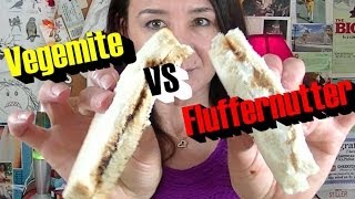 Fluffernutter vs Vegemite Taste Test [upl. by Brader566]