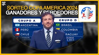 SORTEO COPA AMERICA 2024  GANADORES y PERDEDORES  GRUPOS CONFIRMADOS [upl. by Rodnas]