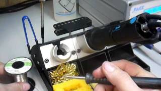 Pace Inc Tip change clean amp tin a soldering tip [upl. by Lenka]