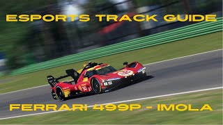 Esports Track Guide  Ferrari 499P  Imola Circuit [upl. by Elbas]