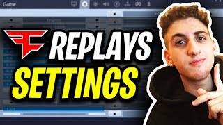 FaZe Replays Fortnite Settings and Keybinds Fortnite Pro Player [upl. by Llevol]