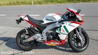 Aprilia RS4 125  Walkaround Soundcheck 0100TOP Speed [upl. by Alyda]