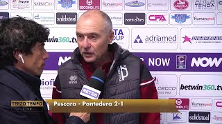 Pescara  Pontedera 21 Menichini quotFoggia deve sapere come funziona in C…quot [upl. by Center]