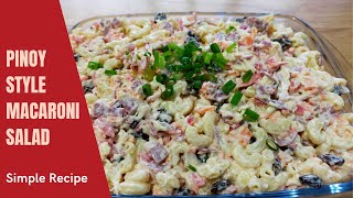 MACARONI SALAD  PINOY STYLE [upl. by Atnes603]