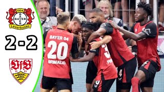 Bayer Leverkusen vs VfB Stuttgart 22 PEN 43 Highlights  DFL Super Cup 2024 eFootball Game Play [upl. by Nodlew239]