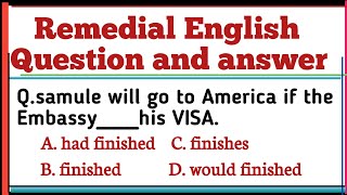 Remedial English mid question and answer [upl. by Saalocin]