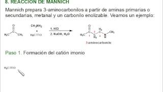 Reacción de Mannich de las aminas [upl. by Antonio]