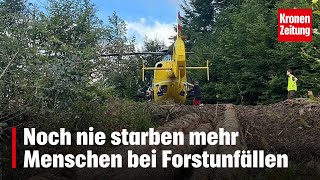 Noch nie starben mehr Menschen bei Forstunfällen  kronetv NEWS [upl. by Ayifa]