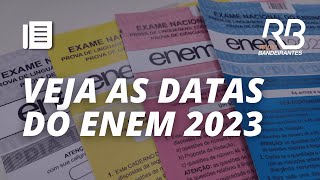 ENEM divulga CRONOGRAMA veja DATAS de 2023 [upl. by Don802]