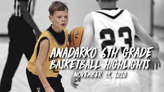 Anadarko 6th Grade Basketball Highlights  111920  Sony a7sii [upl. by Averir]