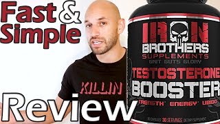 Iron Brothers Testosterone Booster Supplement Review [upl. by Llenod]