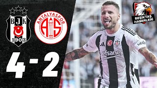 Beşiktaş 42 Antalyaspor  Maç Özeti  Önemli Kareler [upl. by Armallas]