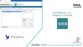 TMS WEB Core v14 Support for FaunaDB [upl. by Ulberto]