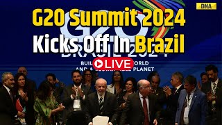 G20 Summit 2024 Kicks Off In Brazil LIVE Leaders Of US France China Canada Russia Land In Rio [upl. by Eesdnyl]