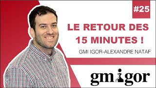 Le retour des 15 minutes  25 17122019 – Noirs –1e4c5  Sicilienne Fermée avec 2…a6 3g3 [upl. by Anahpos]