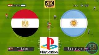 Winning Eleven 2000  Egypt vs Argentina  Duckstation PS1 on PC Full Game 4K60 [upl. by Brandie103]