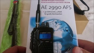 Notfunkequipment Albrecht AE 2990 AFS 1012m amp Antenne ABBREE AR152A [upl. by Okiek911]