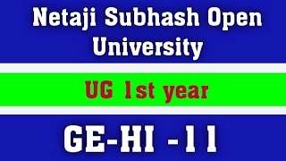 NSOU ASSIGNMENT ANSWERS NSOU UG GEHI 11 Assignment answers 2024  ug gehi 11 Assignment answers [upl. by Guria]