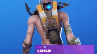 Fortnite CLAPTRAP Pet  All Voice Lines [upl. by Ausoj]