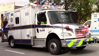 Teaneck Volunteer Ambulance Corps Ambulance 75 Responding 102418 [upl. by Atika804]