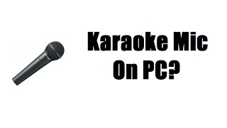 How To Connect A Karaoke Microphone On Your Pc [upl. by Etak]