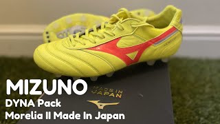 Mizuno Made In Japan MIJ Morelia 2 FG Football Boots  On Feet  DYNA Pack [upl. by Ahsinot245]