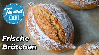 Knusprige Brötchen zum Frühstück ohne Stress  morgens nur noch frisch backen [upl. by Sigismond870]