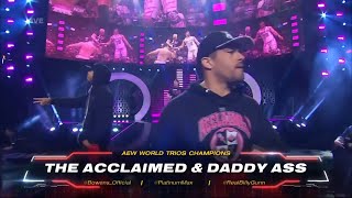 The Acclaimed amp Daddy Ass Entrance  AEW Collision March 30 2024 [upl. by Kaylil495]