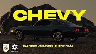 Chevy  Blender Car Animation Short Film [upl. by Sirovart]