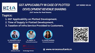 GST Applicability in Case of Plotted Development Revenue Sharing [upl. by Jari174]