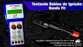 Teste Bobina Honda Fit  Microcar IgniTest [upl. by Ingemar]