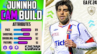 FREE KICK SPECIALIST BEST JUNINHO CAM BUILD EA FC 24 Pro Clubs [upl. by Suirtemid]