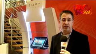 ISE 2012 Biamp Launches Tesira Digital Audio Networking Platform with AVB and DSP [upl. by Sinnaoi]