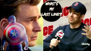 Avengers 4 Endgame  Chris Evans Shares His Last Dialogue As Captain America [upl. by Eizzil320]