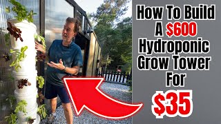 Build Your Own Hydroponic Grow Tower In 30 Minutes For Less Than 40 [upl. by Jenne]